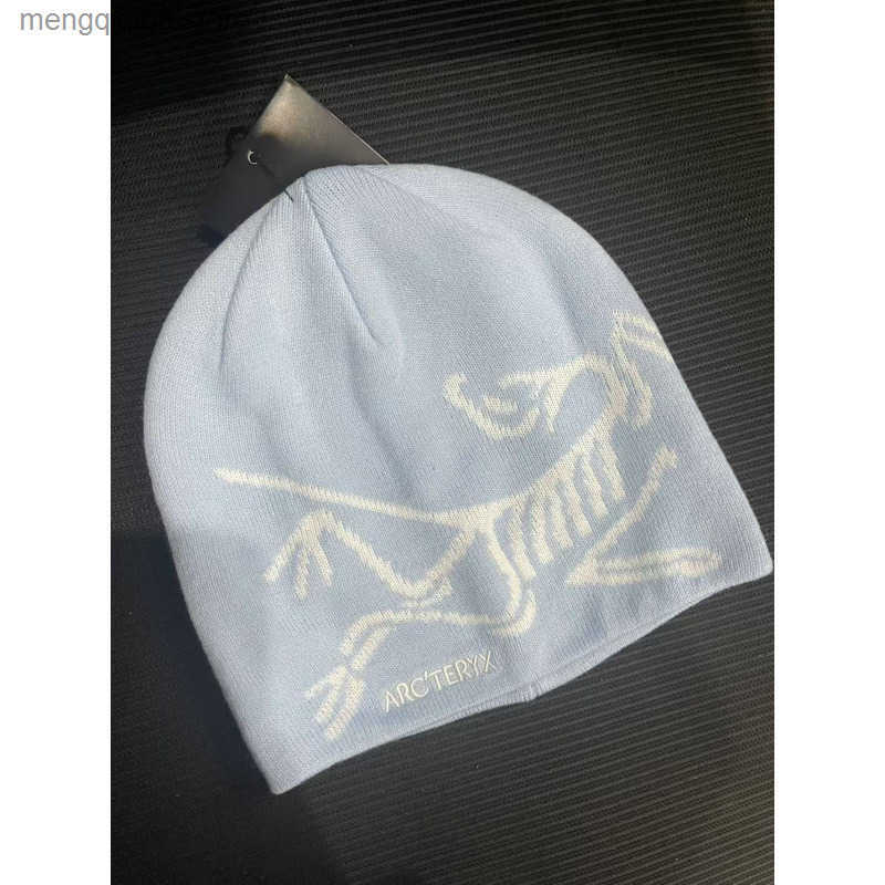 Bird Jacquard Knitted Hat with Correct AlphabetVersatile Warm Large Edition Thick Knitted Hat Personalized Cold Hat Trendy L250908 2A1B4