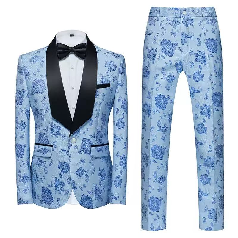 T2798 Men's Slim Fit British Style Suit