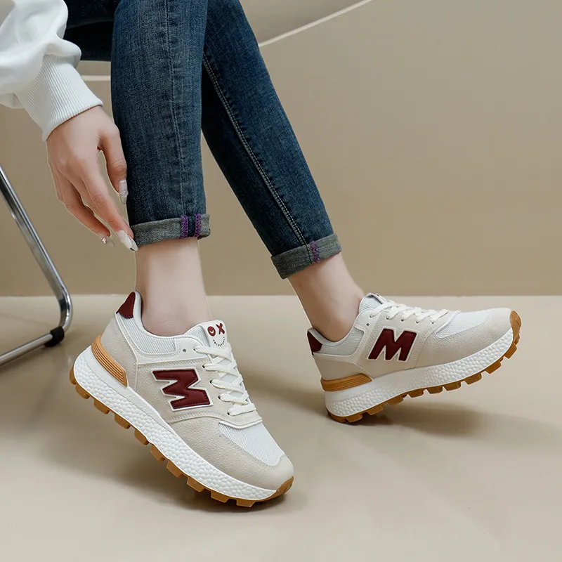 Free shipping designer's new running shoes ins trendy thick soled student sports Forrest Gump shoes women's casual shoes 35-41