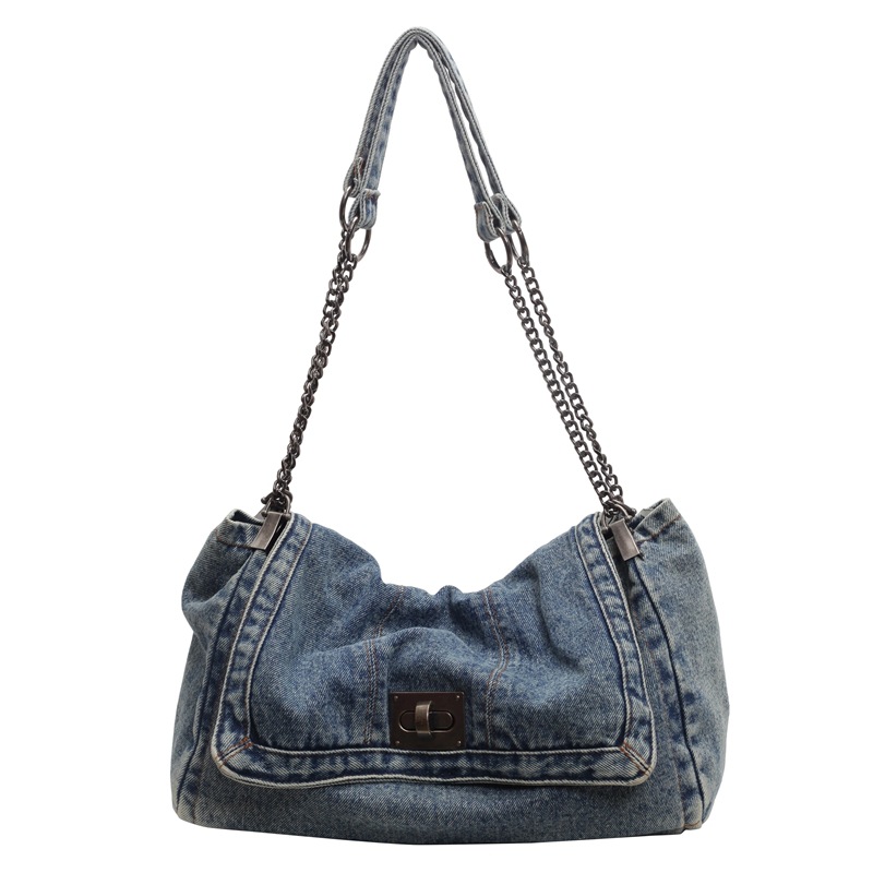 HOT Free shipping designer bags for womens Shoulder bags black blue New High end fashion versatile large capacity shoulder bag