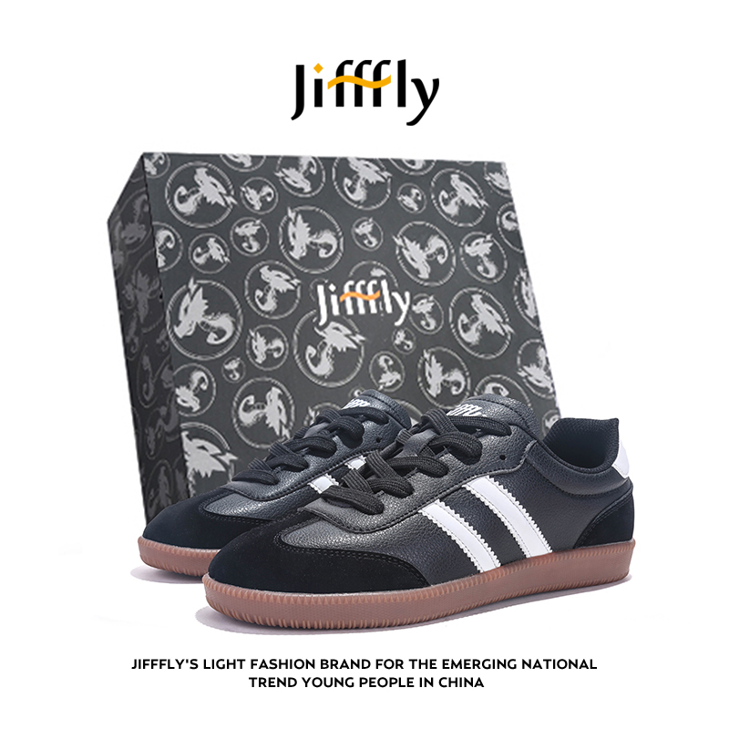 Jifffly free shipping designer Running Shoes mens womans sport outdoor trainers casual vintage teenager height increase versatile sneakers black white