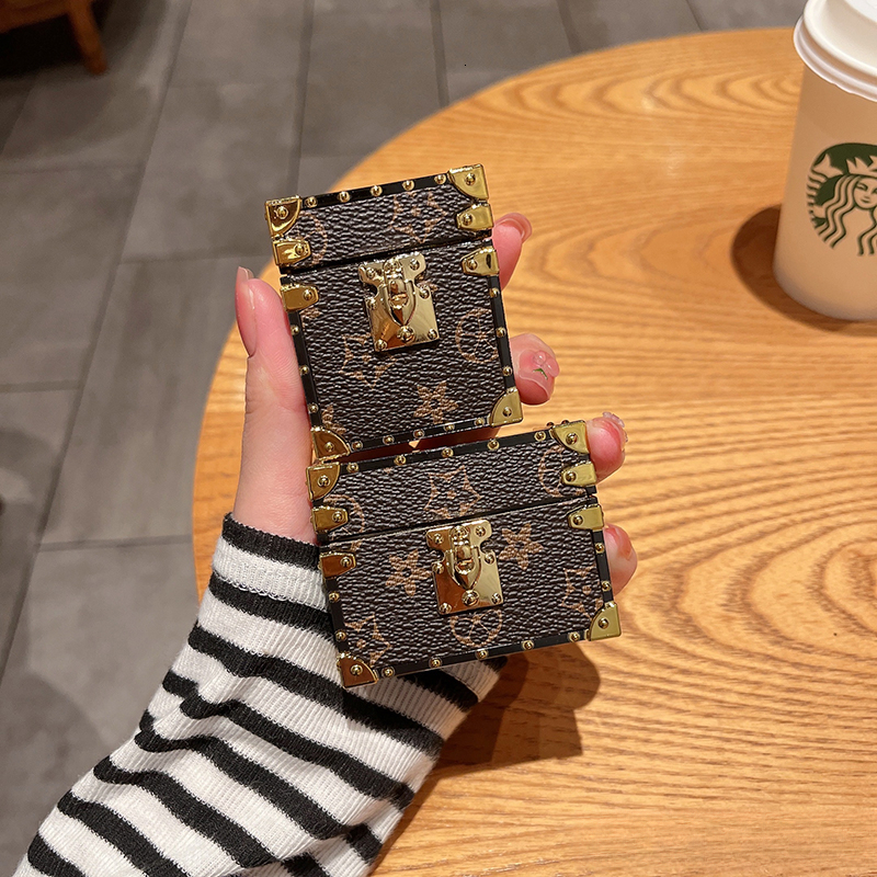 Protective 3 Presbyopia Suitable for Pro Wireless Bluetooth Apple Earphone Case Trendy Brand Leather Square 2nd 3rd Generation Silicone Pro2 High-end 