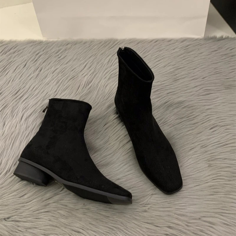 Womens Boots Autumn Luxury Elegant Casual Short Shoes Womens Low Heel Comfortable Short Outdoor Hiking Shoes for Women 250908