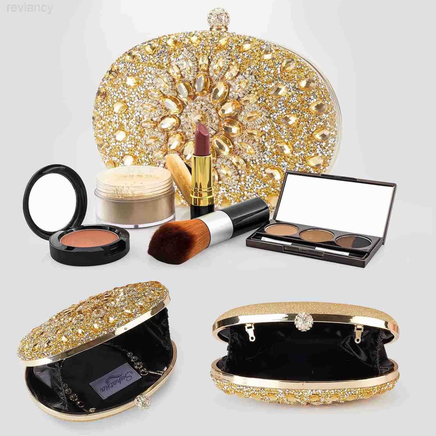 Evening Clutch Purses for Women Evening WeddingsParty Purses Crystal Diamond Glitter Sparkly HandbagW250908