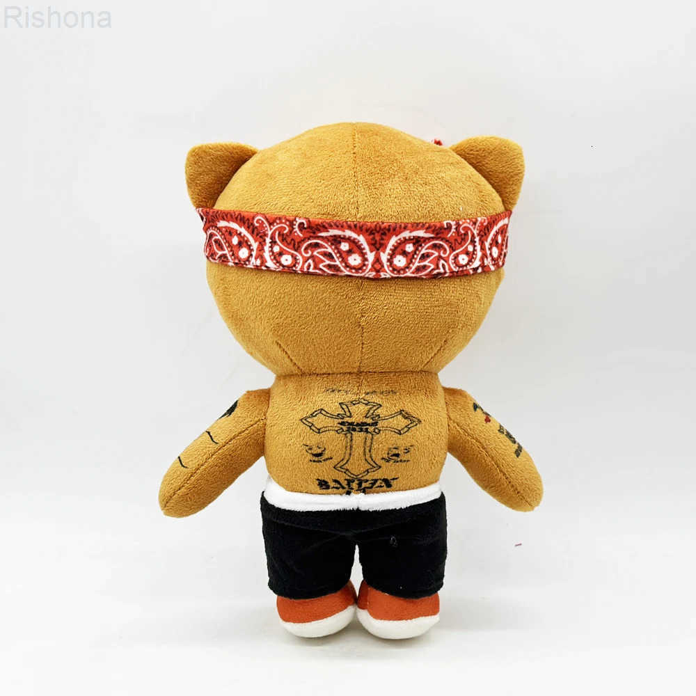 Sanrio New 25cm Hello Kitty Tupac Plush Doll Figure Stuffed Toys Cute Boys Girls Fans Collect Gifts H251108