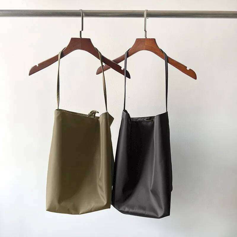 Nylon Tote Large Capacity Soft Bag Body, Open Strap, Single Shoulder Bag, Commuting Style 20250805