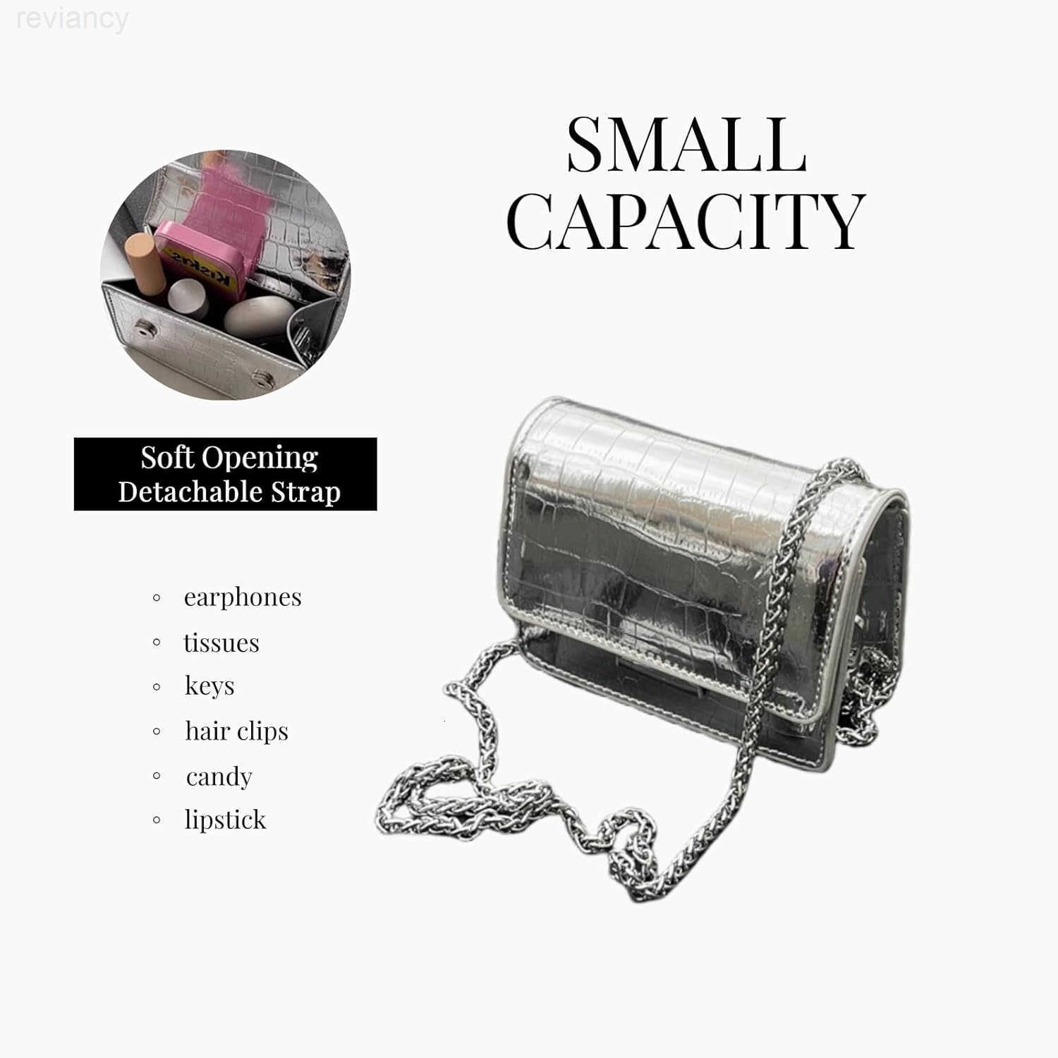 Crossbody Bags for Women Y2k Purse with Chain Strap Trendy Womens Evening HandbagsW250908