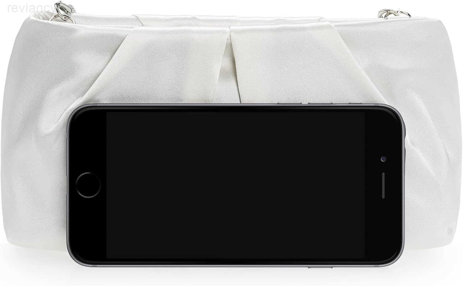 Evening Bag Women Wedding Party Handbag Small Dressy Formal Purse Pleated Satin ClutchW250908