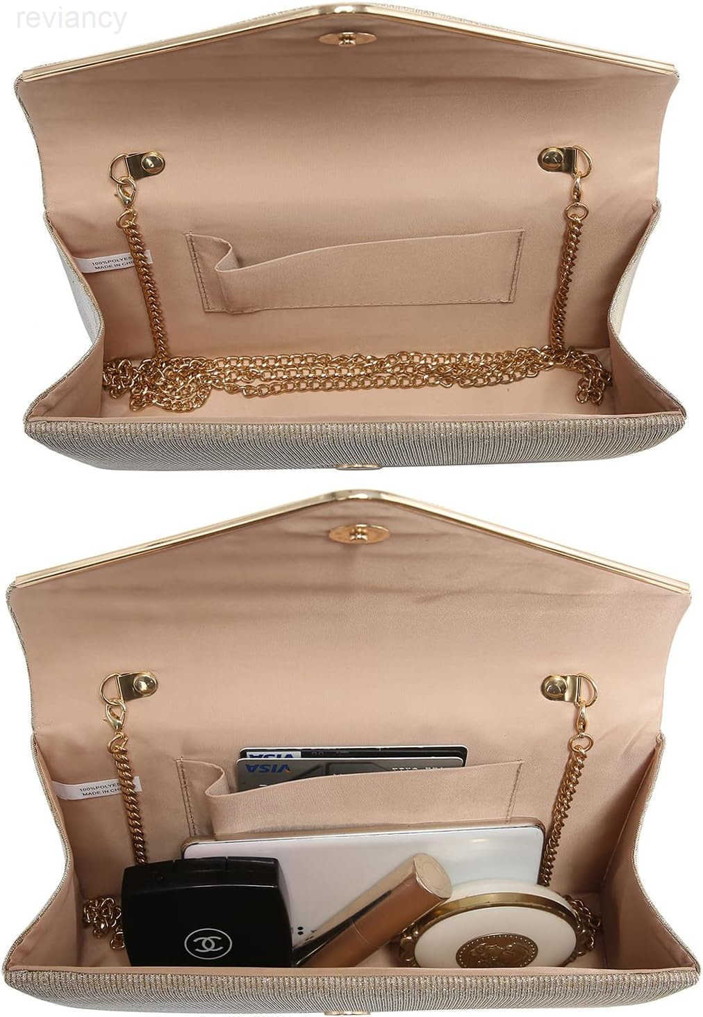 Women Glistening Clutches Handbags Evening Bags Wedding Purses Cocktail Prom Party ClutchesW250908