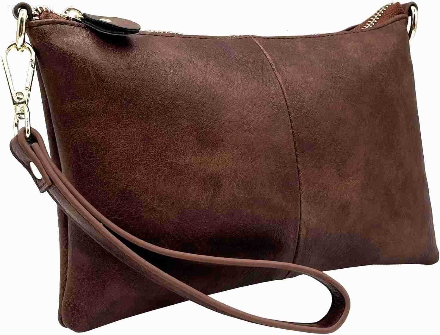 Leather Wristlet Wallet Clutch Purses For Women Small Crossbody Phone BagsW250908