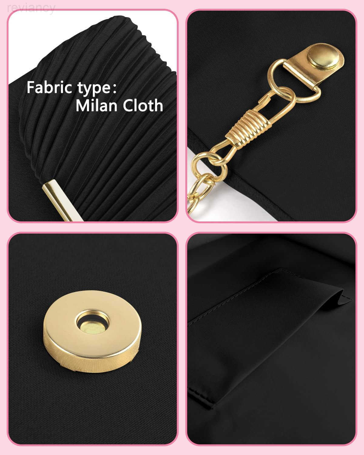 Clutch Purses for Women Evening Handbags for Formal Wedding Party Cocktail Prom Crossbody Shoulder Envelope BagW250908