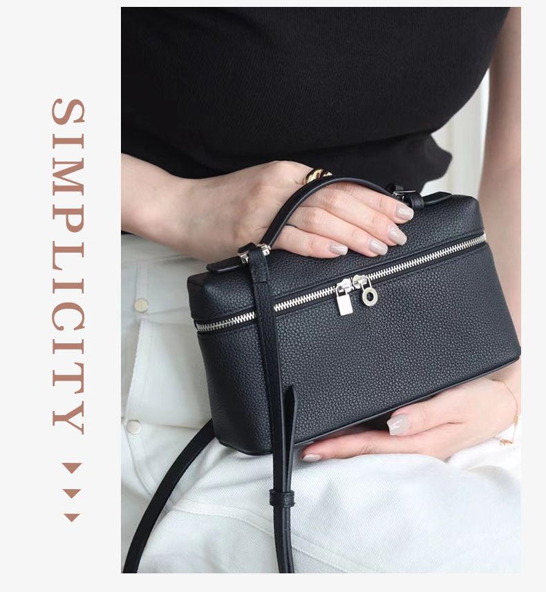 Totes Genuine Leather Cowhide Women's Bag Fashion Lunch Luxury Box Style Retro Single Shoulder Crossbody Handbag