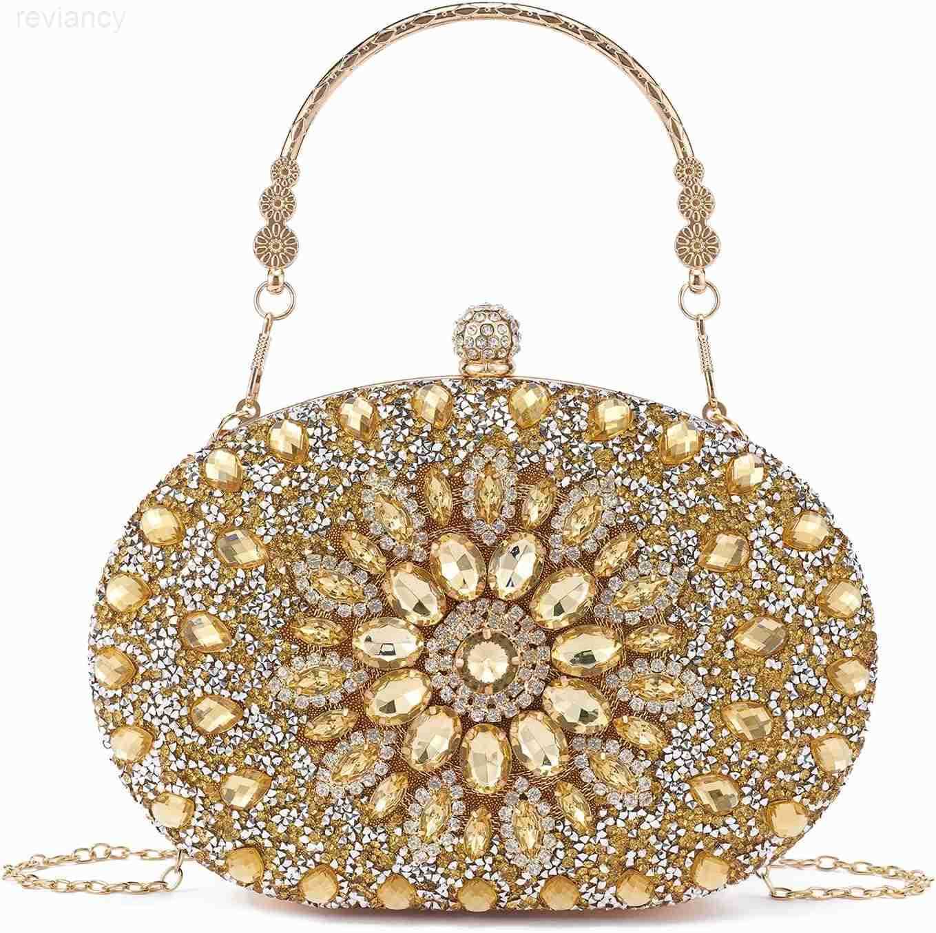 Womens Evening CluTCh Purses RhinESTone Bag Handbags For Weddings Formal Prom PartyW250908