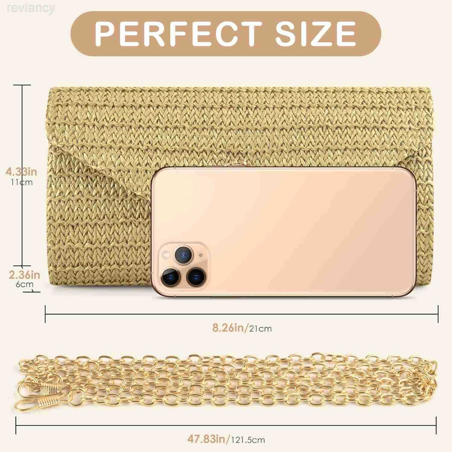 Straw Clutch Purse for Women Pearl Decoration Boho Crossbody Bags Handbags for Beach Travel Vacation Party PromW250908
