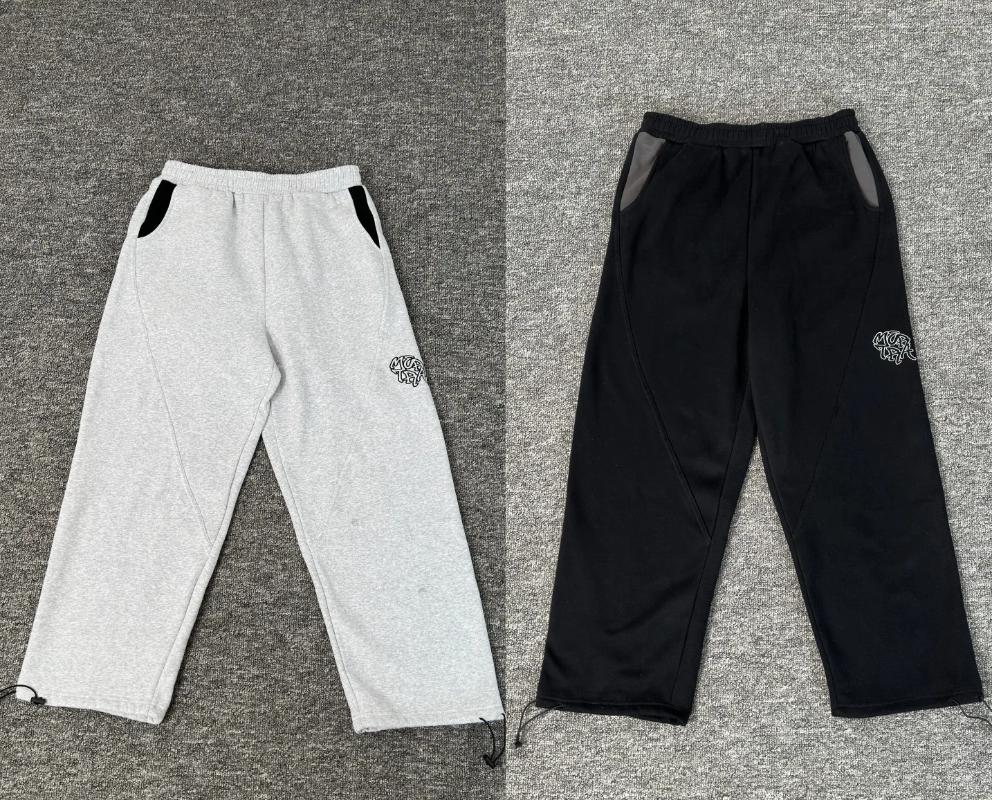 Men's Pants 2025 Patchwork Mertra Embroidery Sweatpants Men Women High Quality Fleece Trousers Jogger Drawstring Casual