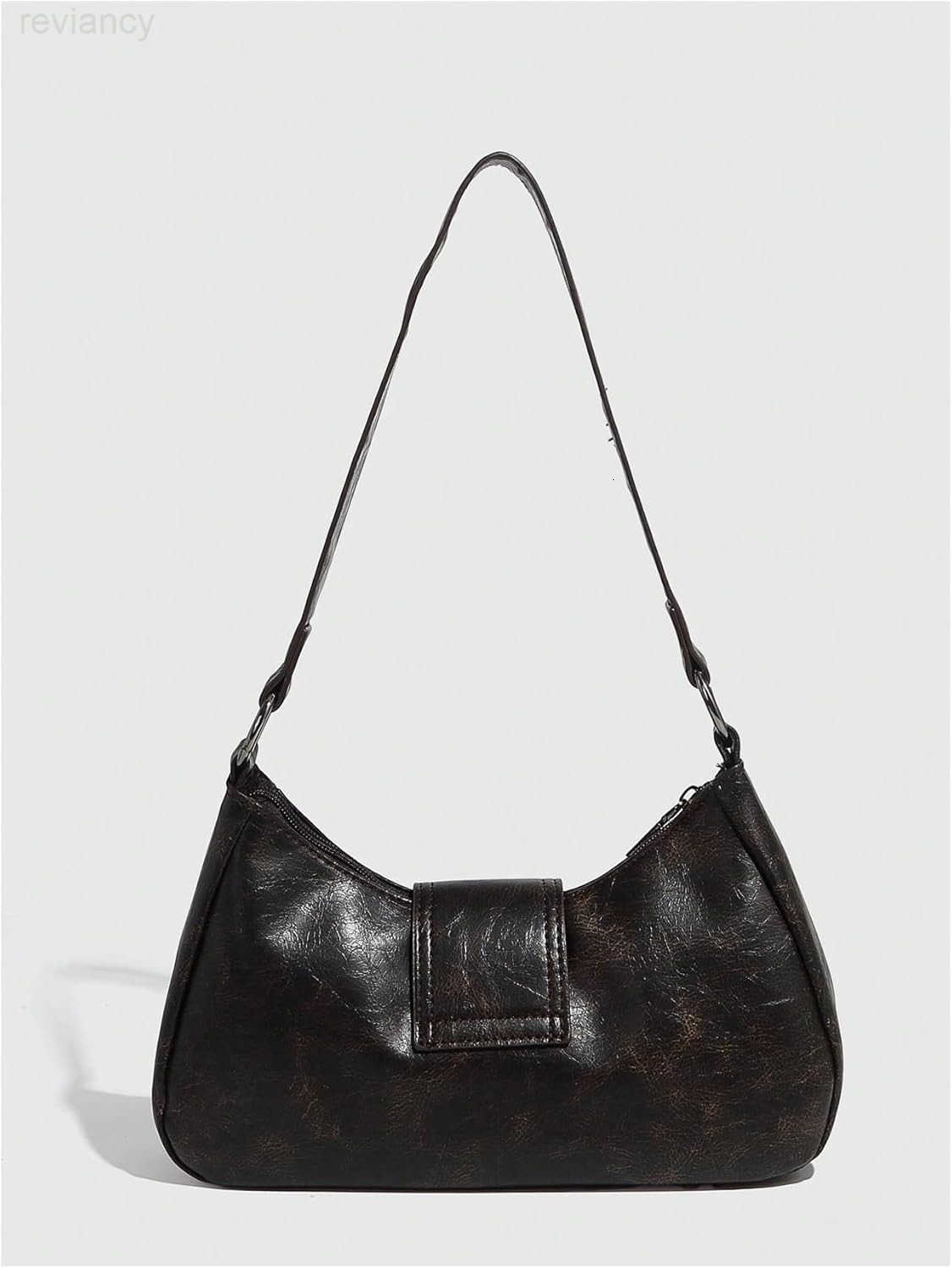 Womens Vintage Shoulder Bag Y2K Punk PU Leather Handbag CluTCh PurseW250908