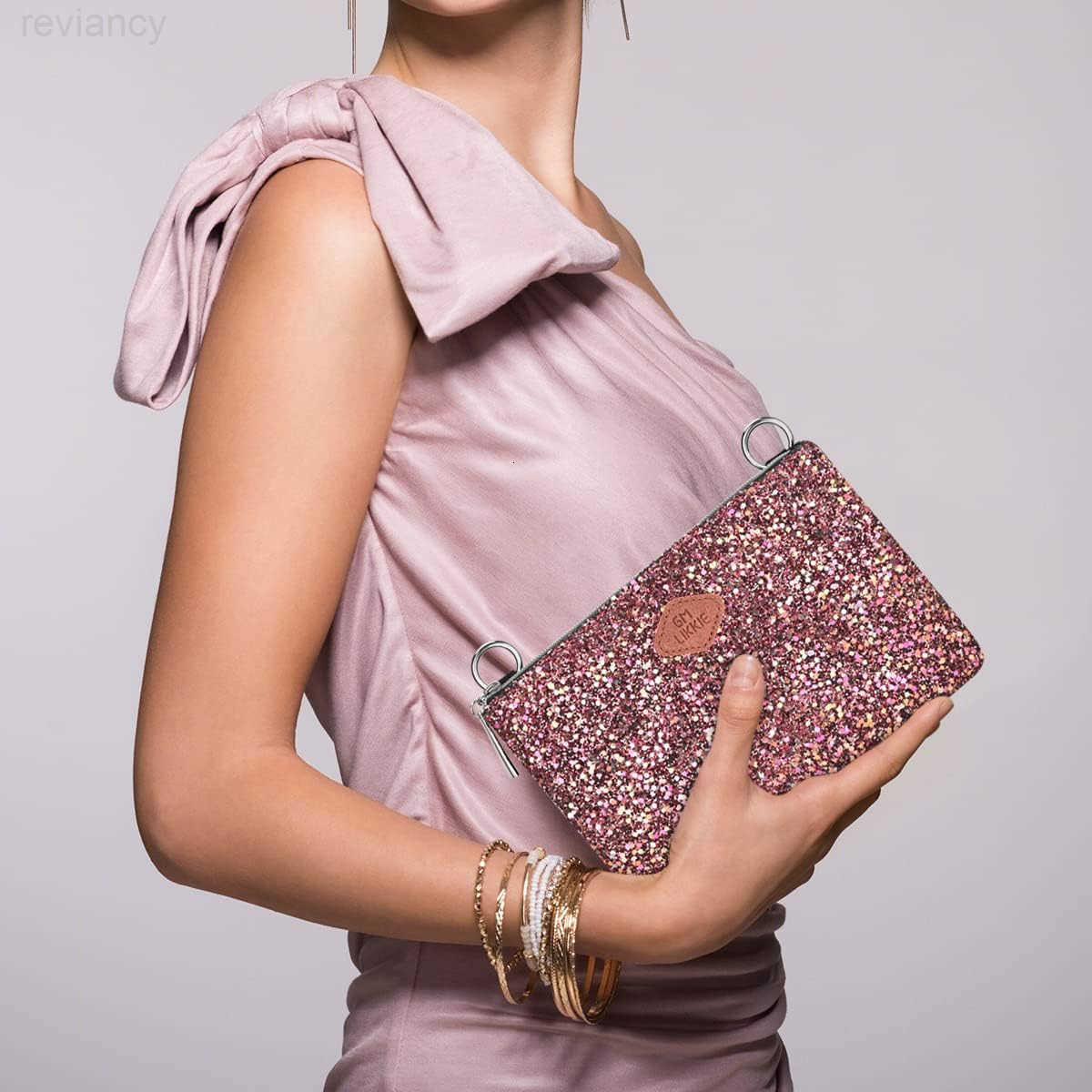 Crossbody Clutch Purse for Women Glitter Evening Bag Sequin Wedding Handbag for PartyW250908