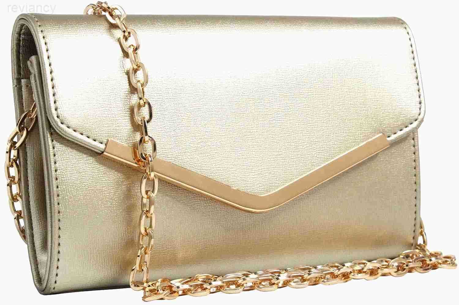 Clutch Purse Evening Bag for WomenEnvelope Handbag With Detachable ChainW250908