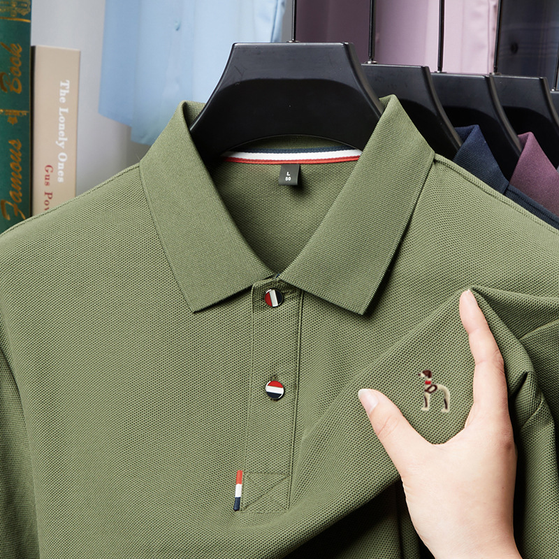 Designer Men's Brand Polo Shirt Luxury High Quality Men's Short Sleeve Breathable Top Business Casual Sweat-absorbing Polo-shirt for Men