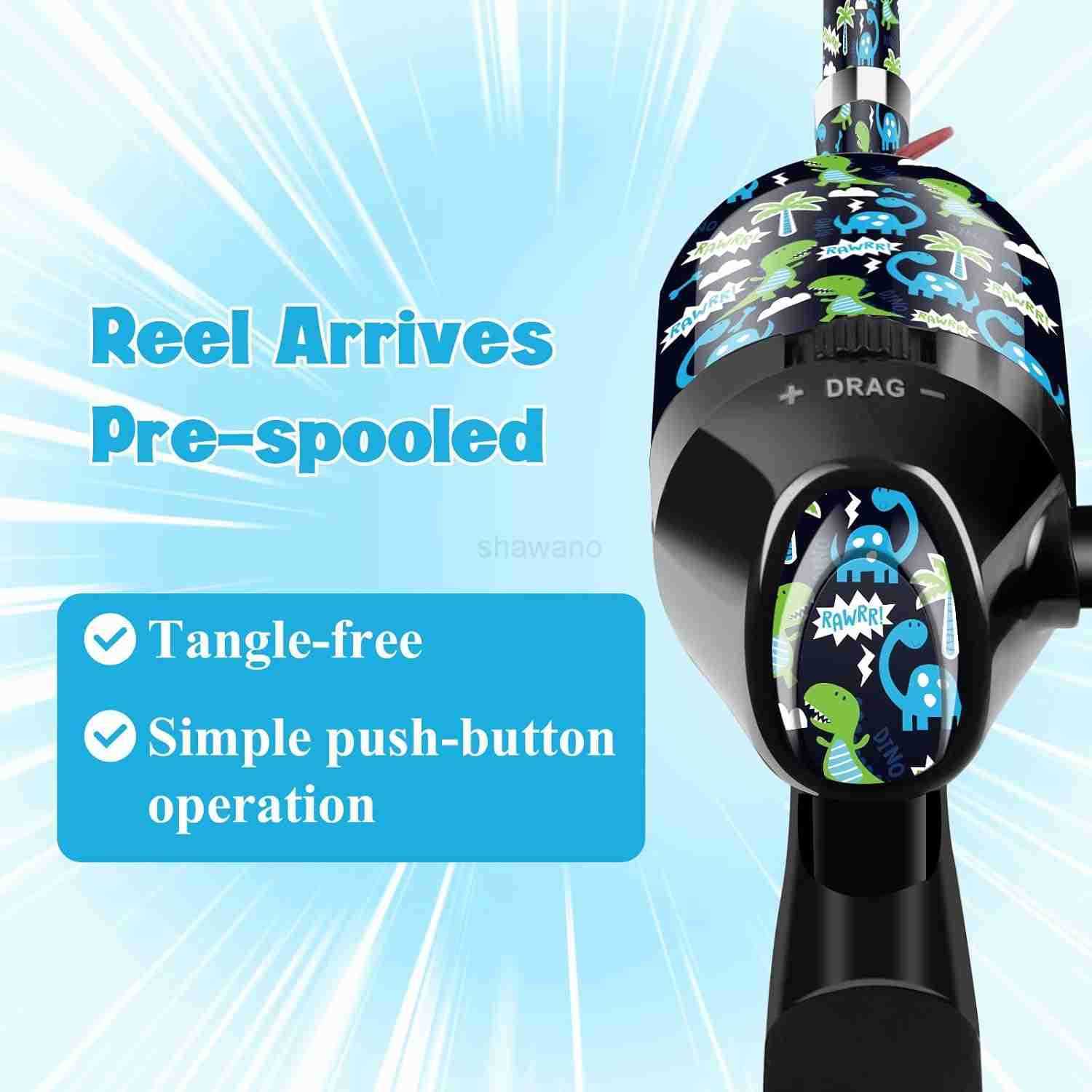 Fishing Pole Kids Telescopic Fishing Rod and Reel Combo for Children Boys GirlsW250908