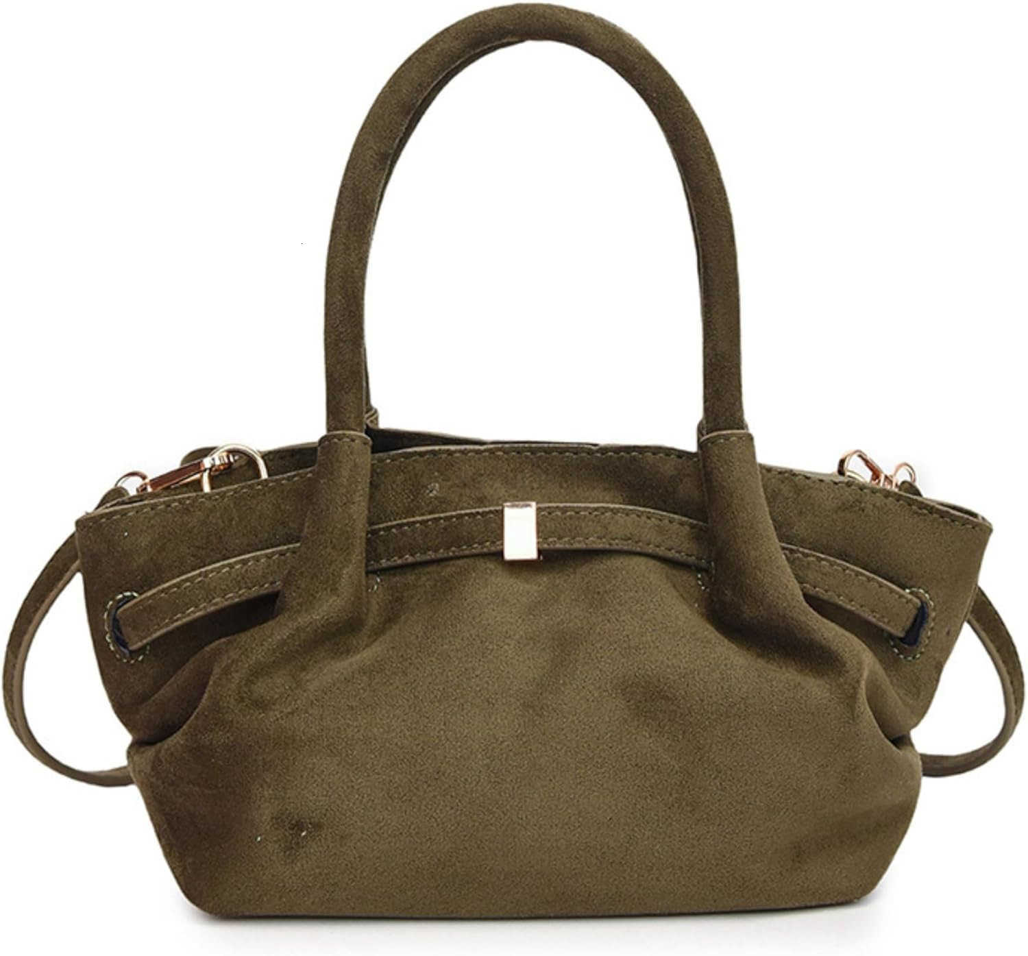 Faux Suede Tote Bag for Women Hobo Handbag Women LVintage Shoulder Bag Purse for Work Office TravelY260116