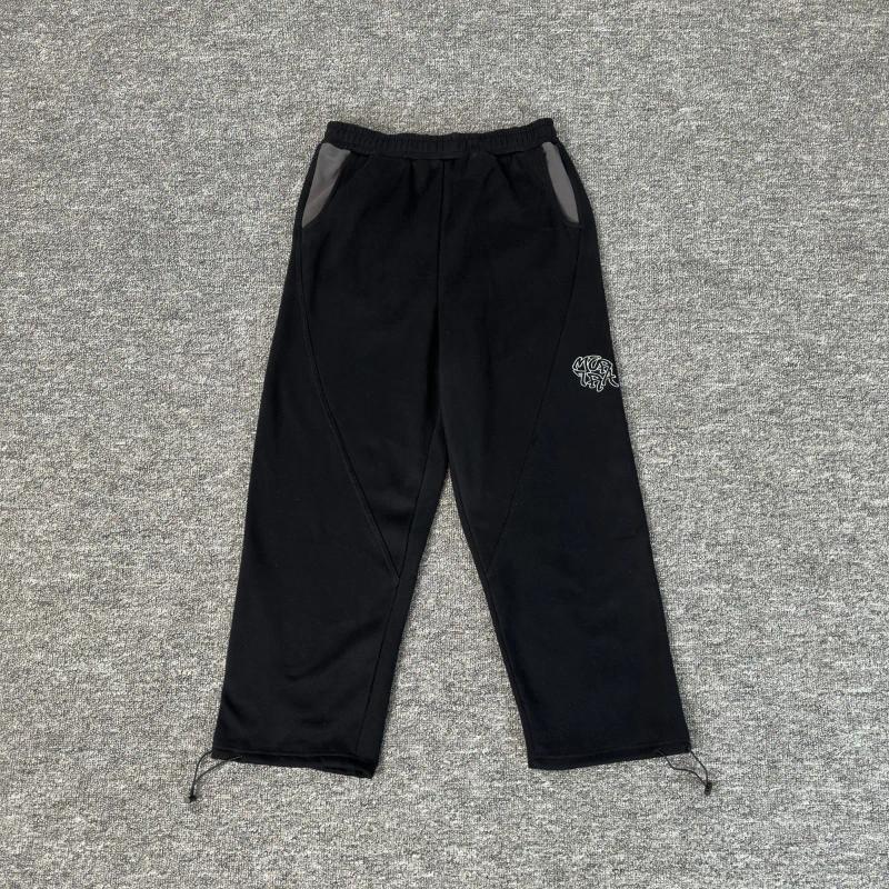 Men's Pants 2025 Patchwork Mertra Embroidery Sweatpants Men Women High Quality Fleece Trousers Jogger Drawstring Casual