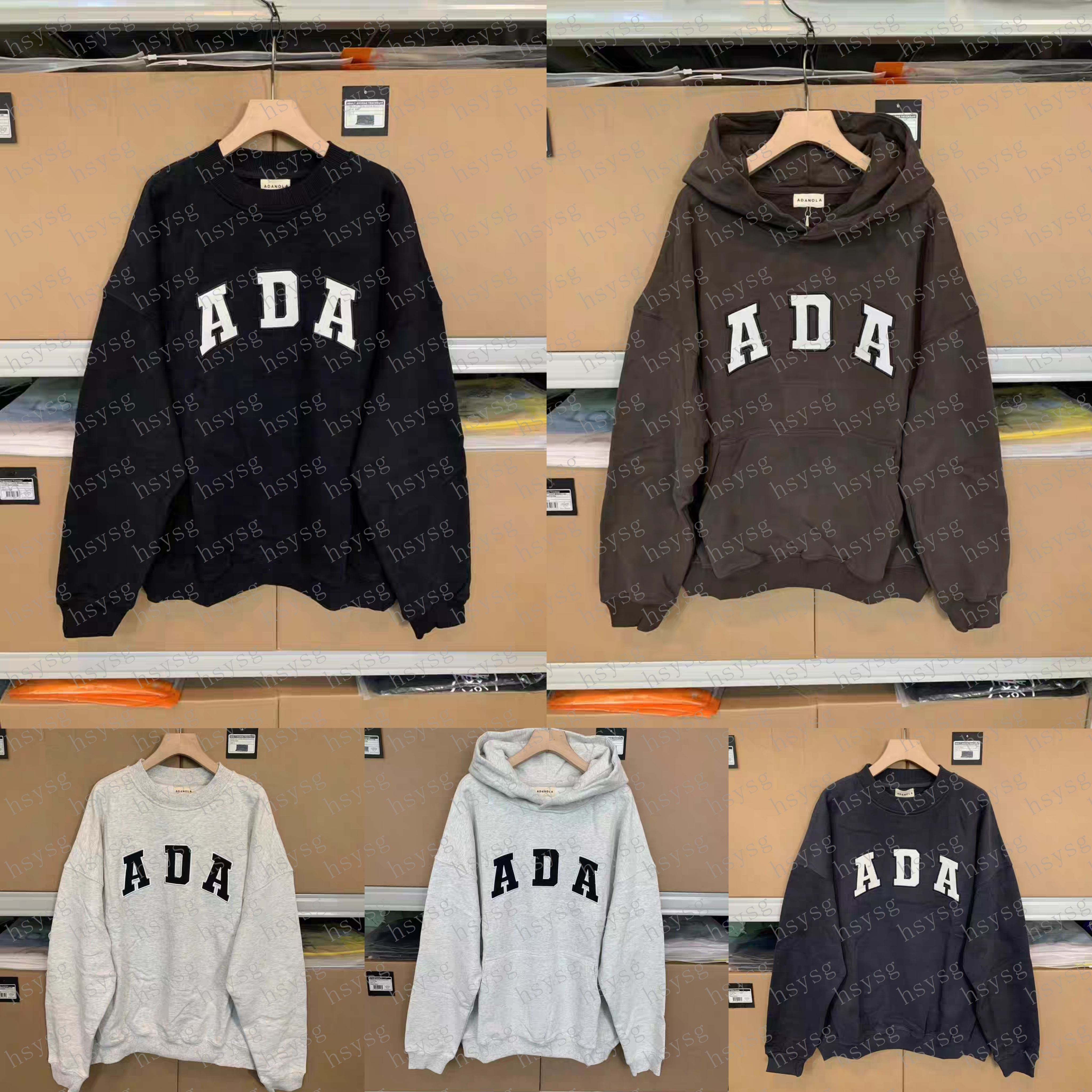 Adanola hoodie Loose Sport Embroidered Hoodies Designer t shirt Jogger women clothes lady Cotton sweaters letter printed Pullover Jumpers sweatshirt