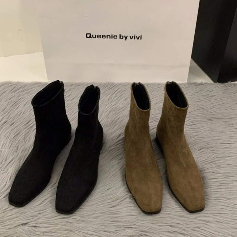 Womens Boots Autumn Luxury Elegant Casual Short Shoes Womens Low Heel Comfortable Short Outdoor Hiking Shoes for Women 250908