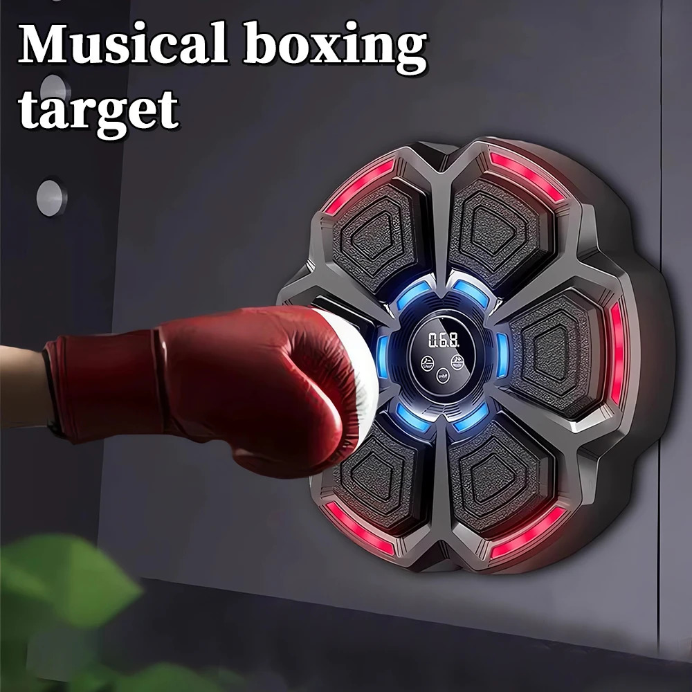 Music Boxing Machine Workout Adjustable Speed WallMounted Exercise Equipment Type C Rechargeable for Adults Kids 250908