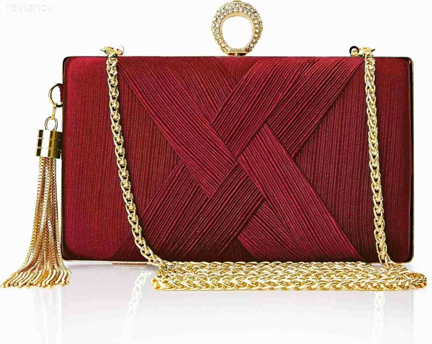 Clutch Purses for Women Evening Bag Tassel Pendant Clutch for Bride Party Prom WeddingW250908