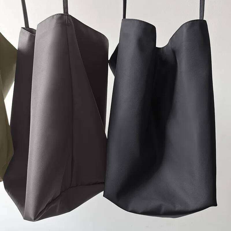 Nylon Tote Large Capacity Soft Bag Body, Open Strap, Single Shoulder Bag, Commuting Style 20250805