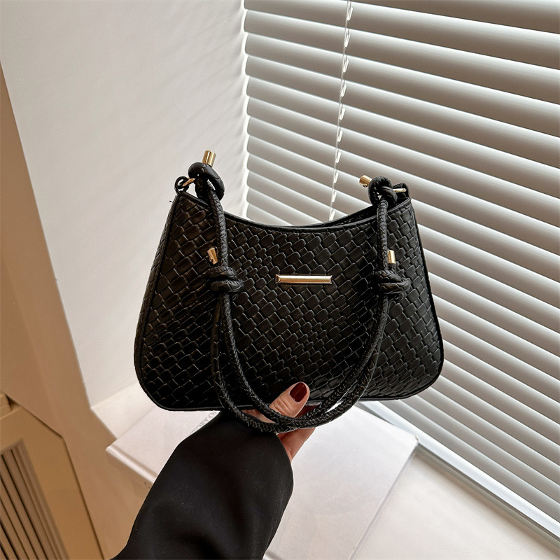 Free Shipping 2025 New Women's Solid Color Underarm Purse Minimalist Crossbody Shoulder Bag Elegant Top Handle Commuter Bag