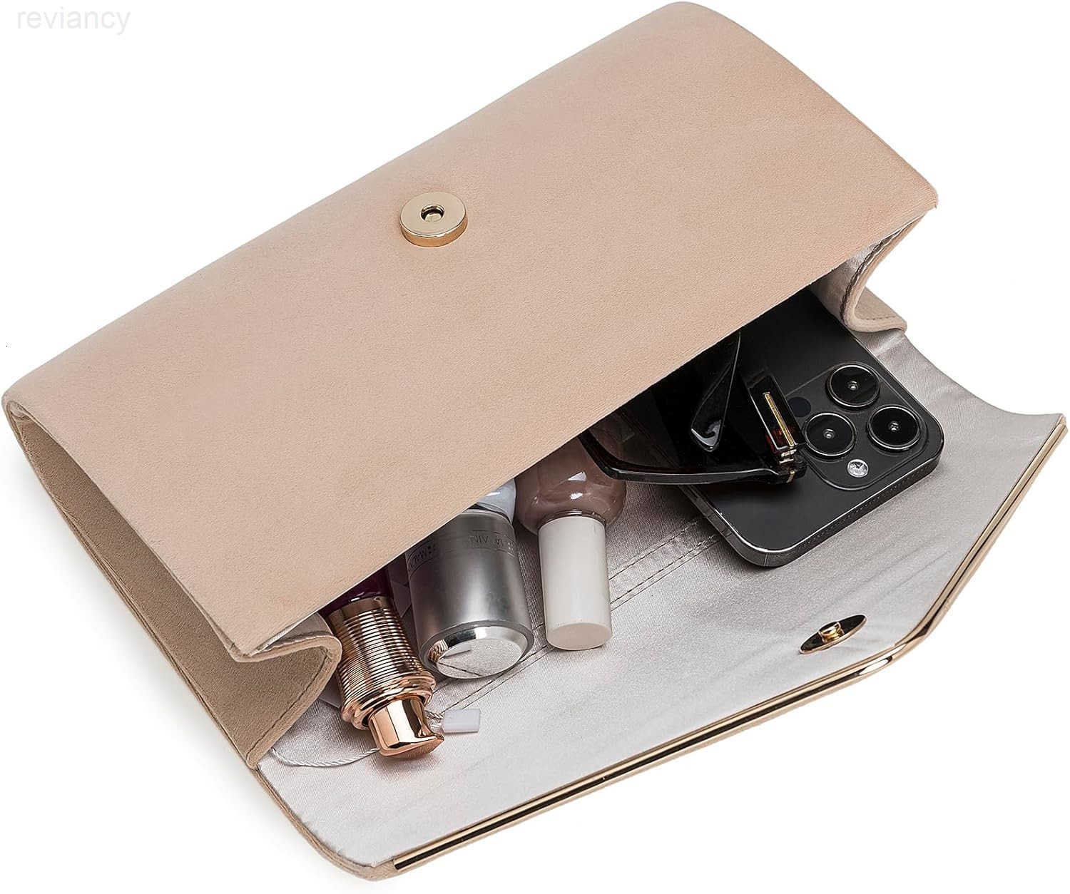 Suede Evening Bag for Women New Classic Velvet Formal Clutch Purse for PromWeddingBlackTie EventsW250908