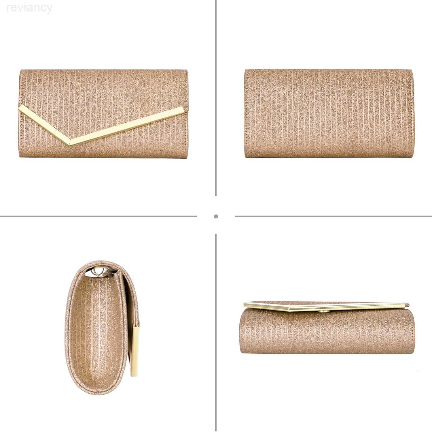 Clutch Purses for Women Shiny Pleated Sequin Envelope Evening Bags for Mothers Day Gifts Party PromW250908