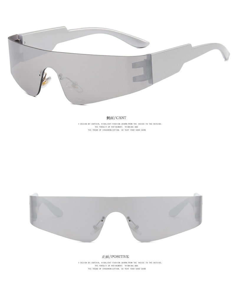 Fashion Women's Sunglasses Fashion Personalised Glasses Decorative Use Glasses Siamese Lens Design Mens Sports Glasses Designer Sunglasses Radiat