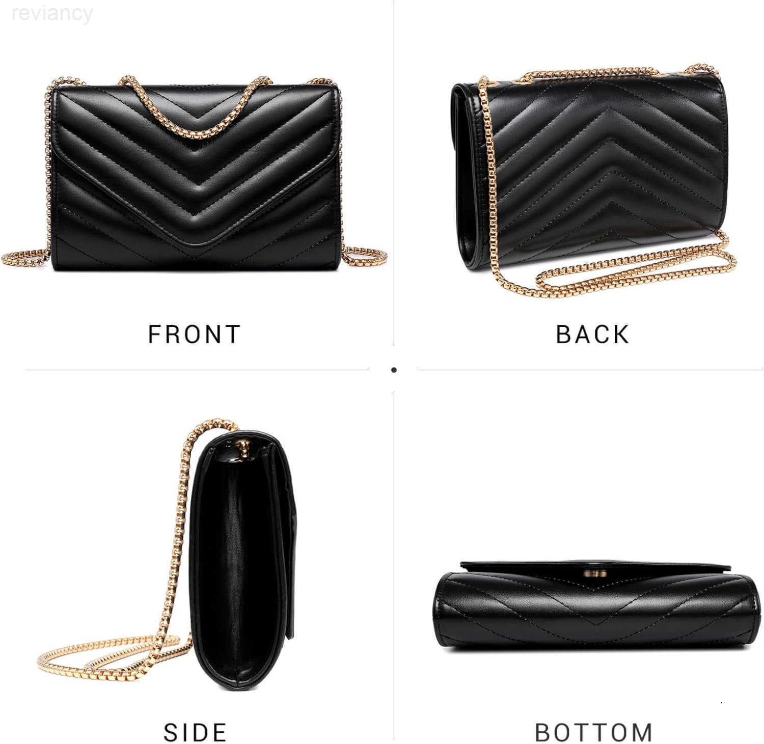 Women Small Quilted Crossbody Bags Stylish Designer Evening Bag Clutch Purses and Handbags with Chain Shoulder StrapW250908