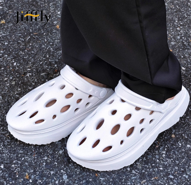 Jiffffly 2025 Summer One-word Slippers For Men Outdoor Wear Madam Cushioned Designer Feel Non-slip Casual Sandals Famous Designer Beach Sandals Large 