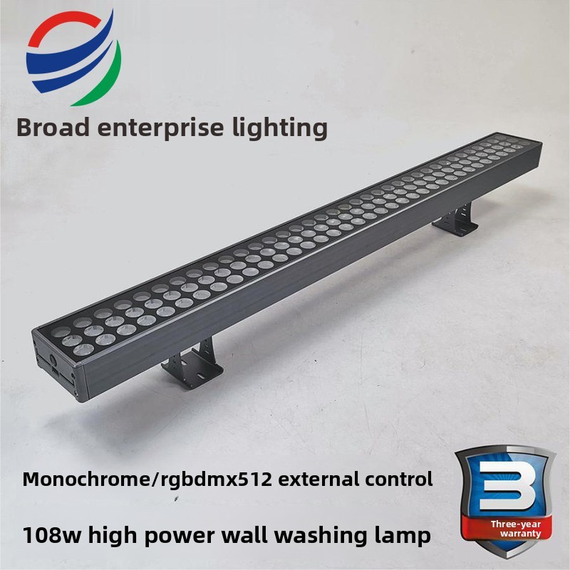 108W High Power LED Wall Washer Light, Monochrome/RGB DMX512 External Control, 3 - Year Warranty