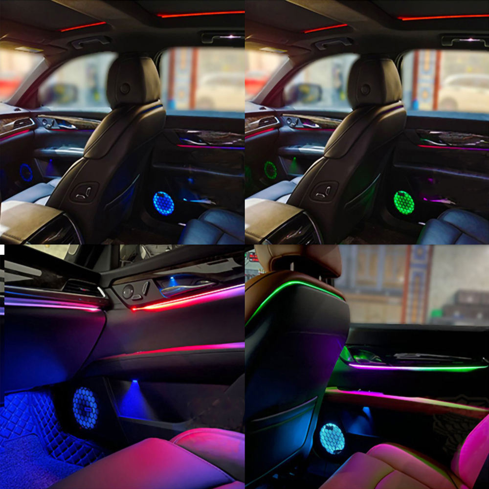 No.1 Selling Factory Custom Car Ambient Light Kit Easy Install Symphony Universal Car Led Lamp RGBIC Led Strip Light