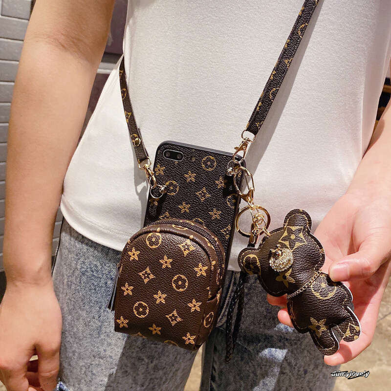 Trendy Brand Compatible Apple 15 Phone Case 13 Luxurious Small Flower Iphone 11 Crossbody Strap 12 Pro Max Zero Ddmylovely