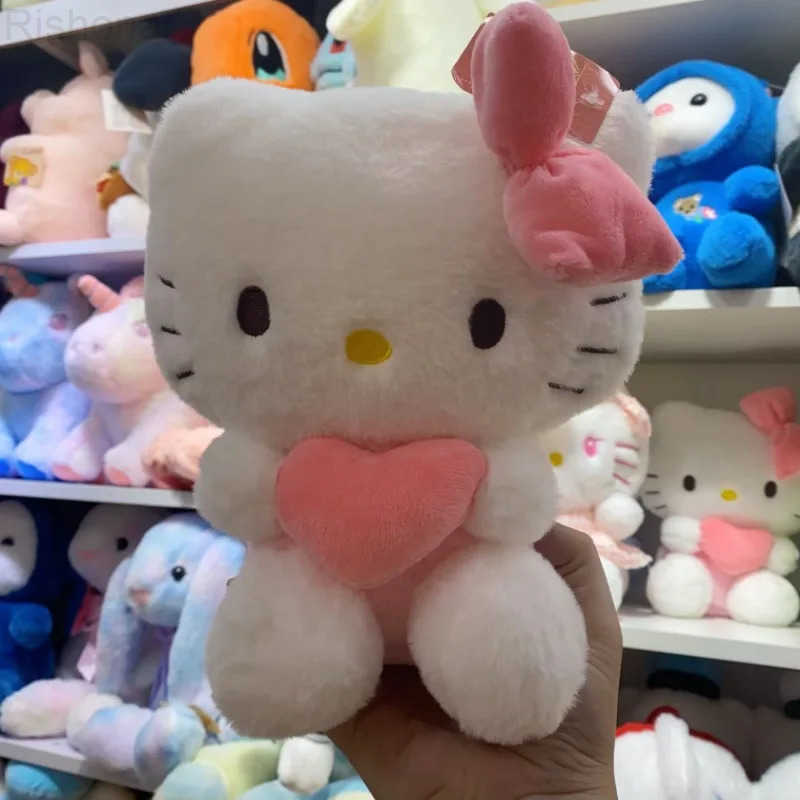 Sanrio 22cm Hello Kitty Kuromi Pillow KT Plush Toy Girls Soft Stuffed Animal Toys Love My Melody Cinnamoroll Stuff Doll Gifts H251113