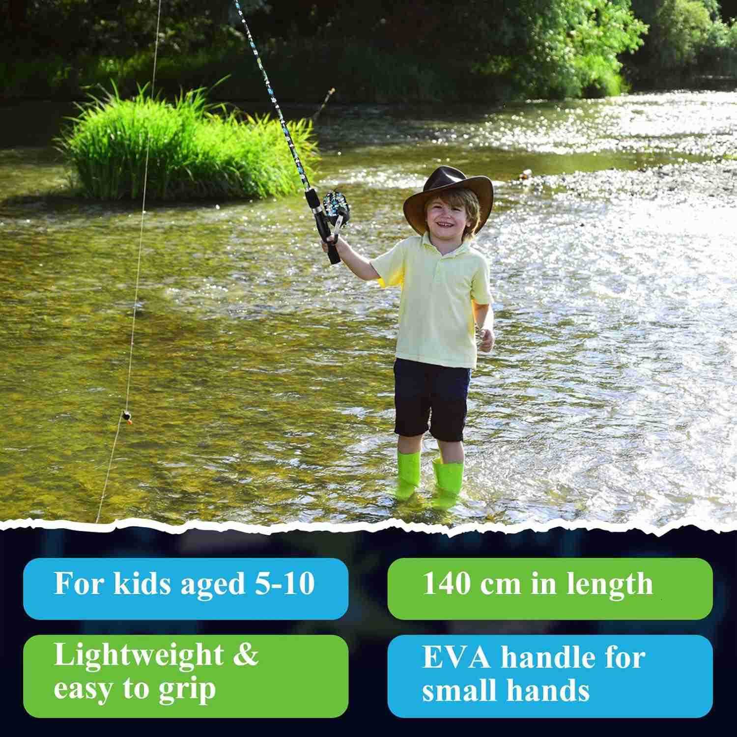 Fishing Pole Kids Telescopic Fishing Rod and Reel Combo for Children Boys GirlsW250908