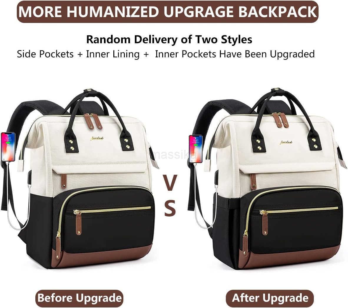 Backpack for Women Work Bags 156 inch Laptop Backpack Purse Waterproof Backpacks with USB Charger College Bookbag Casual Business Computer Backpack fo