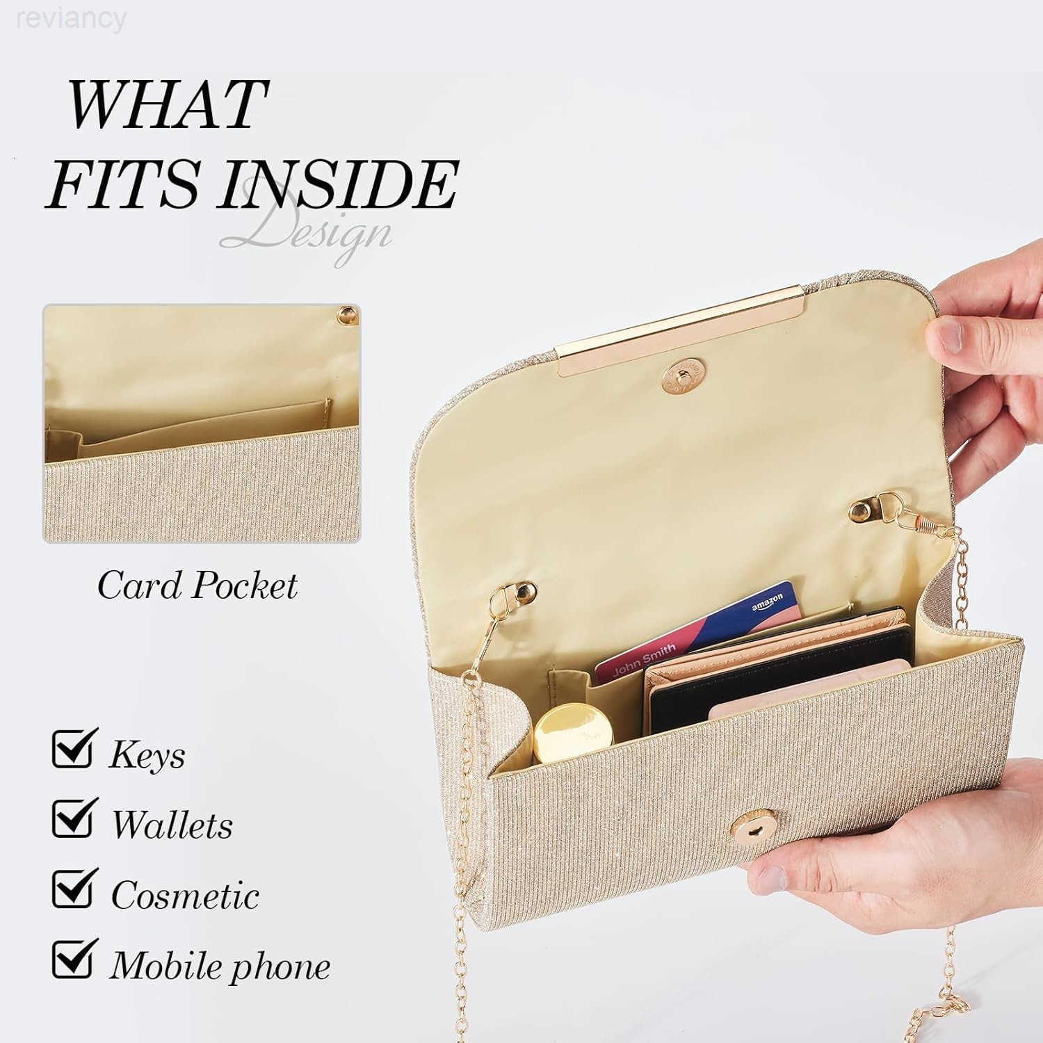 Clutch Purses for Women Evening Bag Lady Girl Crossbody Handbags for Prom Party Wedding EngagementW250908