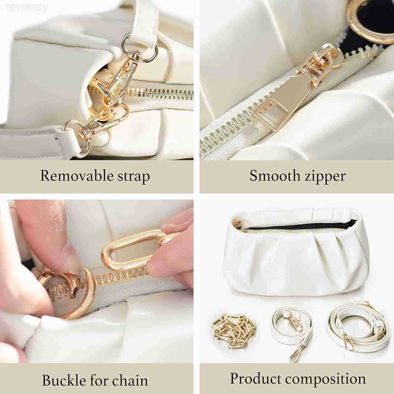 Clutch Purse for Women Evening Small Shoulder Bag Anti Theft Removable Chain Adjustable Strap PU HandbagW250908