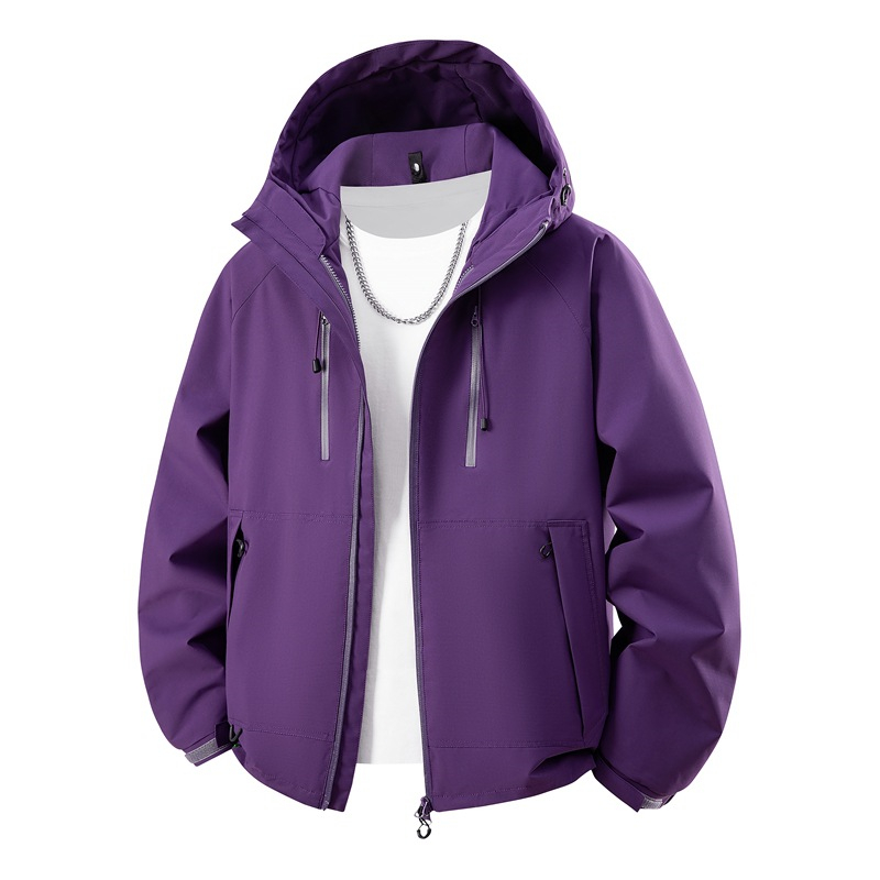 Free shipping Mens solid color mountaineering jacket outdoor leisure jackets windproof and waterproof couple mountain climbing suit