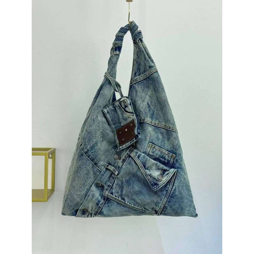 Fashion Washed Denim Women Handbags Y2k Chian Shoulder Bags For Female Simple Large Capacity Student Ladies Big Totes Bolsas