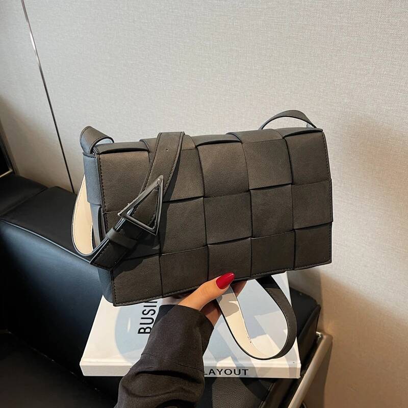 2025 new collection 2025 Leather Woven Women's Crossbody Bag Handbag Luxurious And Fashionable Women's Shoulder Bag Autumn New Designer Bag