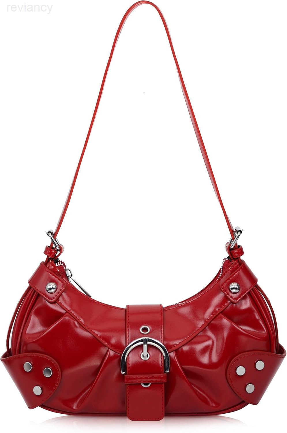 Shoulder Bag for Women PU Leather Purse Adjustable Strap Hobo Crossbody Handbag with Zipper ClosureW250908