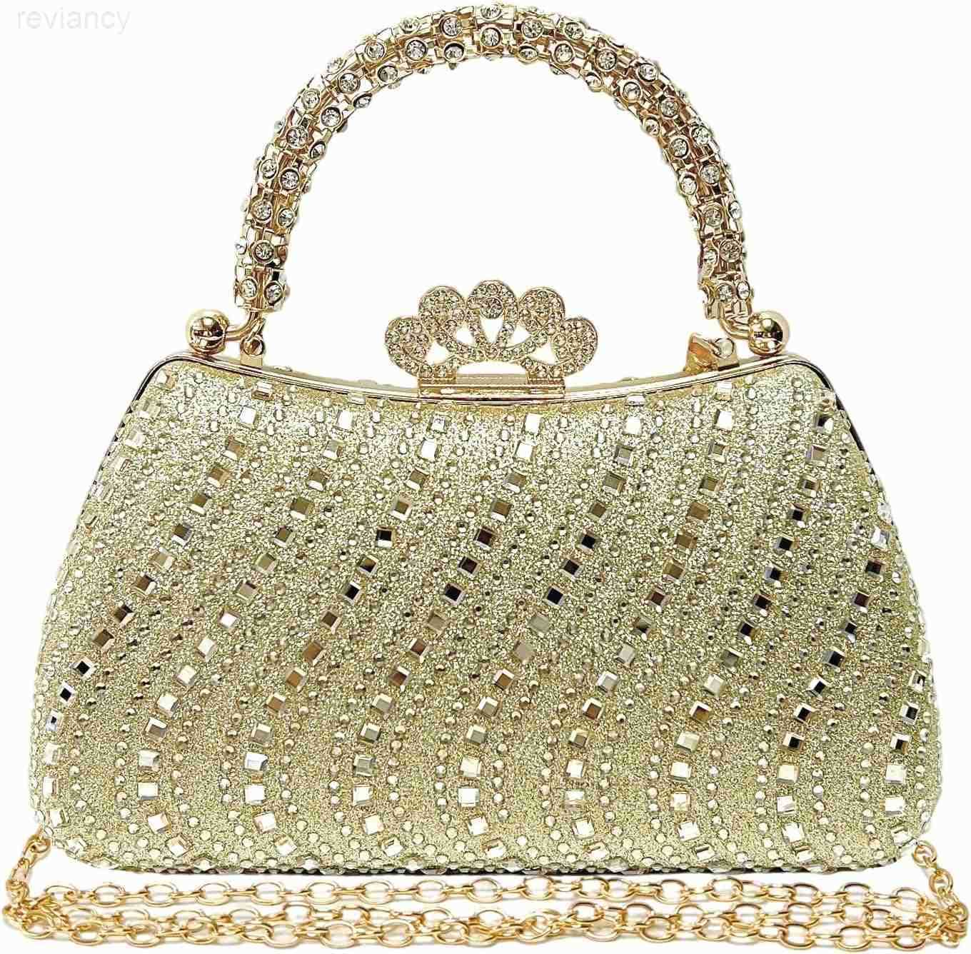Clutch Purses for Women Rhinestone Formal Evening Bag Sparkly Diamond Handbag for Cocktail Prom Party WeddingW250908